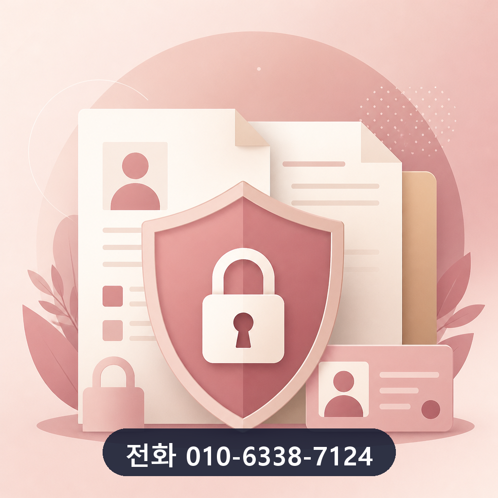 카드깡 수수료 개인정보 보호 이미지